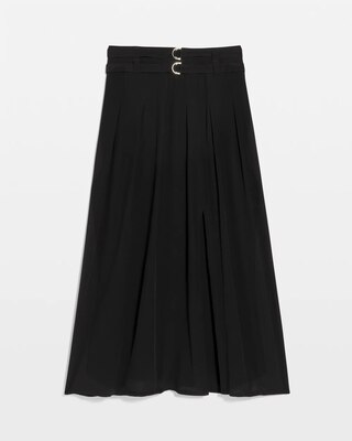 Pleated Crepe Maxi Skirt | White House Black Market